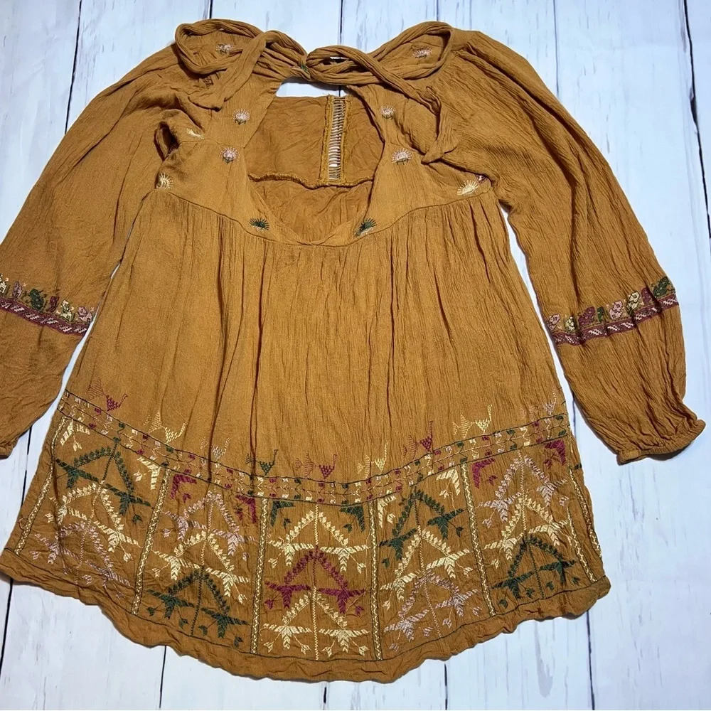 Free People Rhiannon Tie Back Mini Dress - Picture 5 of 6